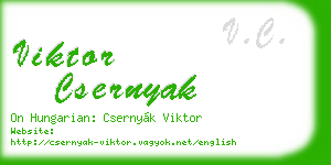 viktor csernyak business card